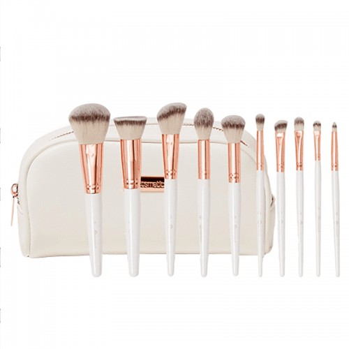 BH Cosmetics Rose Romance Brush Set With Bag - 12 Pieces BH Cosmetics Rose Romance Brush Set With Bag - 12 Pieces