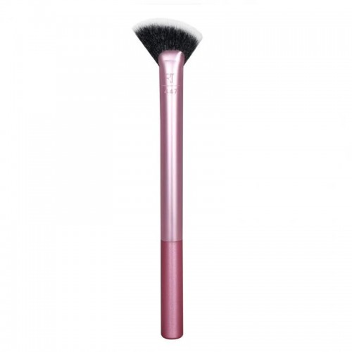 Real Techniques Sheer Radiance Fan Makeup Brush, For Highlighter + Facial Oil Absorbing Powders, Create Face Glow, Cruelty Free Bristles, Aluminum Ferrules, Pink, 1 Count Real Techniques Sheer Radiance Fan Makeup Brush, For Highlighter + Facial Oil Absorbing Powders, Create Face Glow, Cruelty Free Bristles, Aluminum Ferrules, Pink, 1 Count