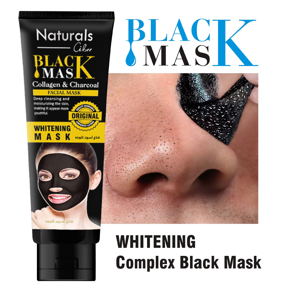 Naturals Black Mask Collagen @ Charcoal 120gm