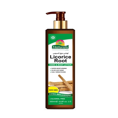 Naturals Licorice Root Hand @ Body Lotion 500 mil Naturals Licorice Root Hand @ Body Lotion 500 mil