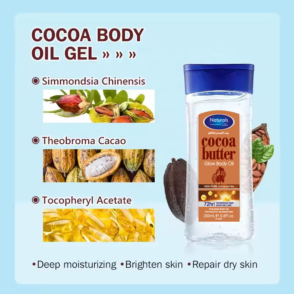 Naturals cocoa butter Glow Body Oil 200 mil