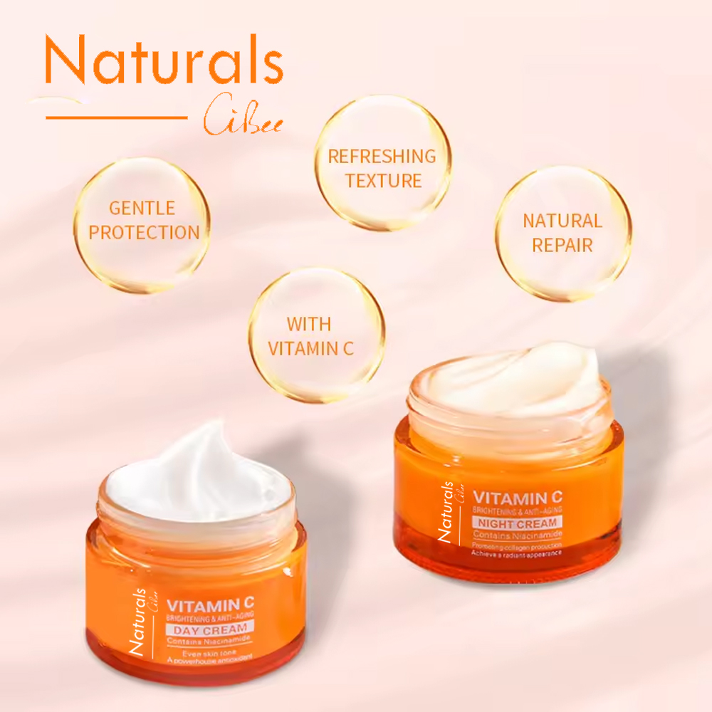 Natural Vitamin C Cream to lighten and moisturize the skin 50 grams