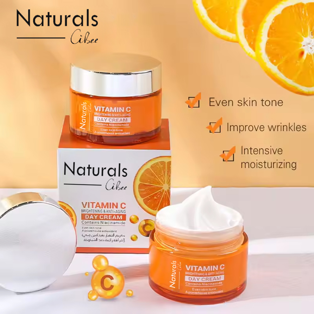 Natural Vitamin C Cream to lighten and moisturize the skin 50 grams