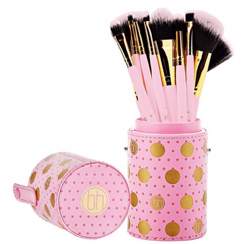 BH Cosmetics Pink Dot Collection Brush Set - 11 Pieces BH Cosmetics Pink Dot Collection Brush Set - 11 Pieces