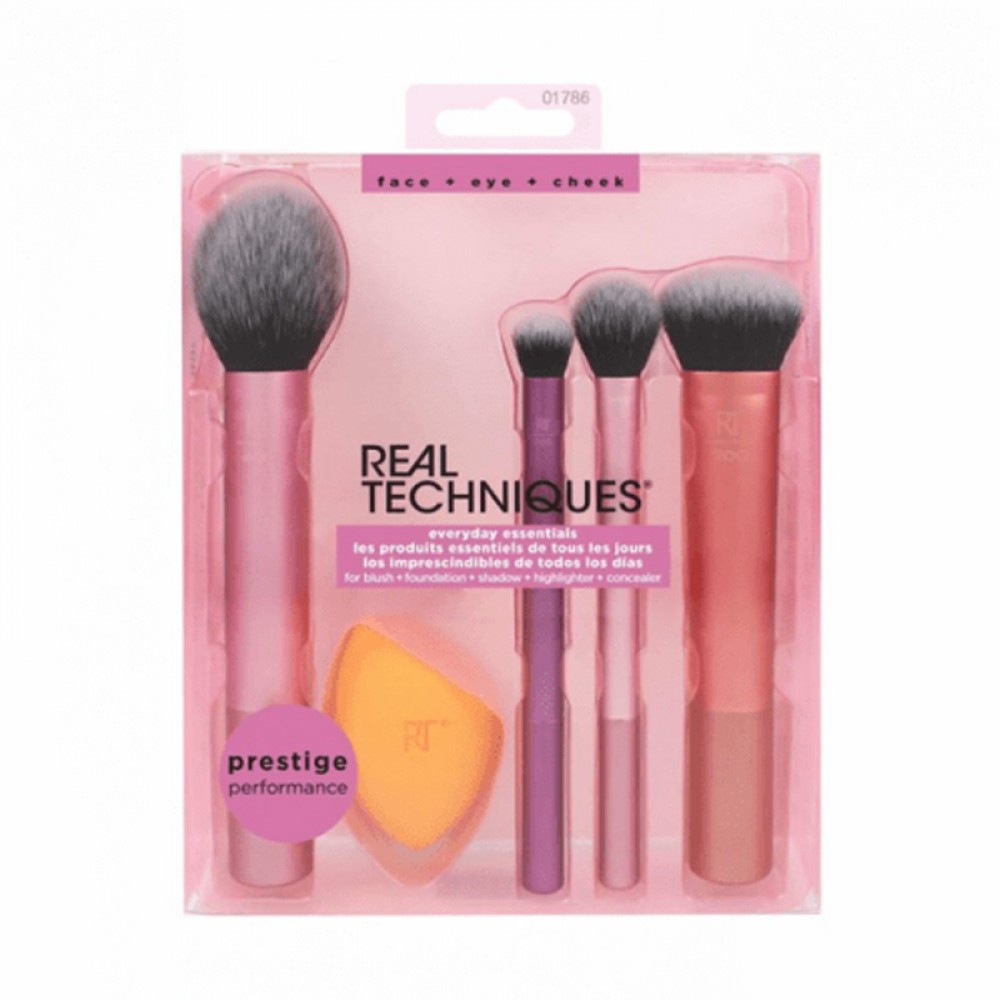 Real Techniques by Samantha Chapman Everyday Essentials Brush Set - 5 Pieces