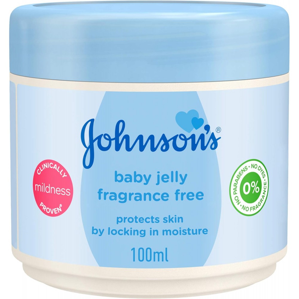 JOHNSON’S Baby Jelly, Fragrance Free, 100ml