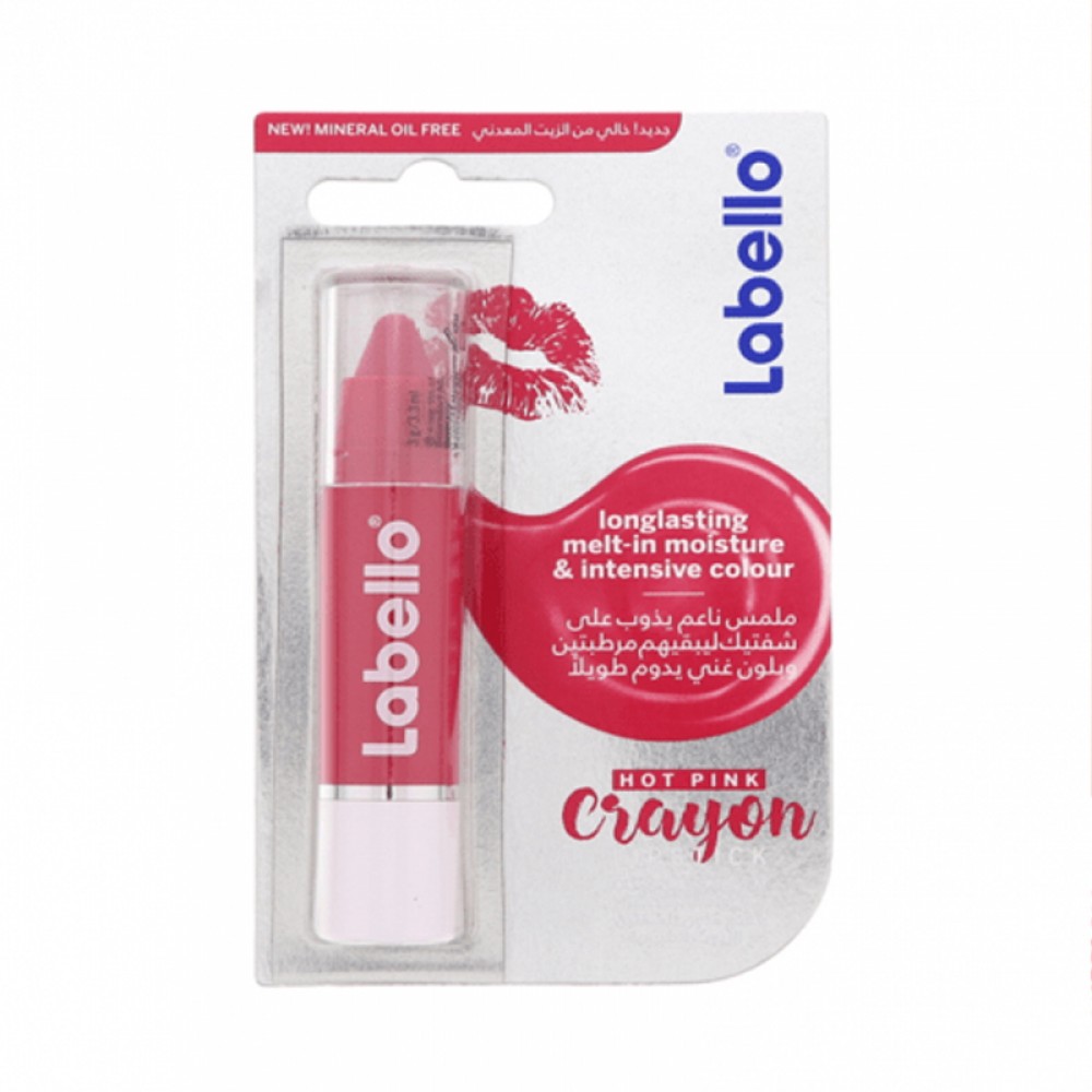 Labello Hot Pink Crayon Lipstick - 3g