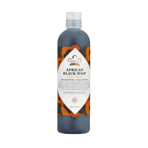 Nubian Heritage African Black Soap Body Wash - 384 ml