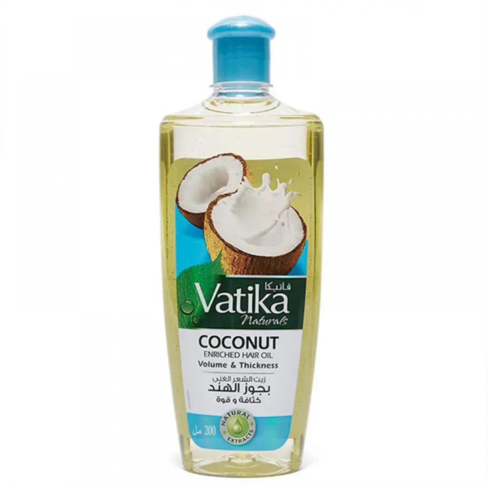 Vatika Coconut Enriched Hair Oil Volume & Thickness 200 ml