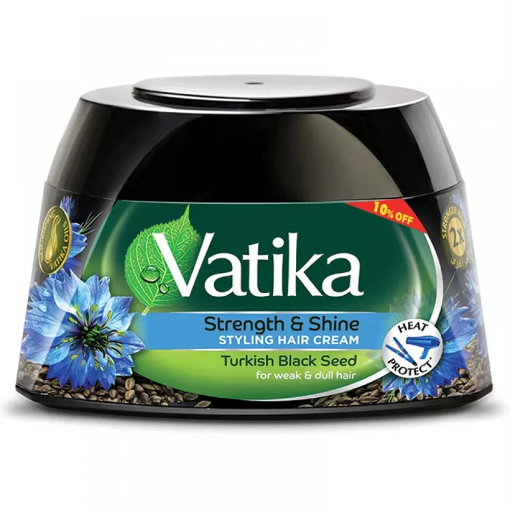 Vatika Strength & Shine Black Seed Styling Hair Cream – 140ML