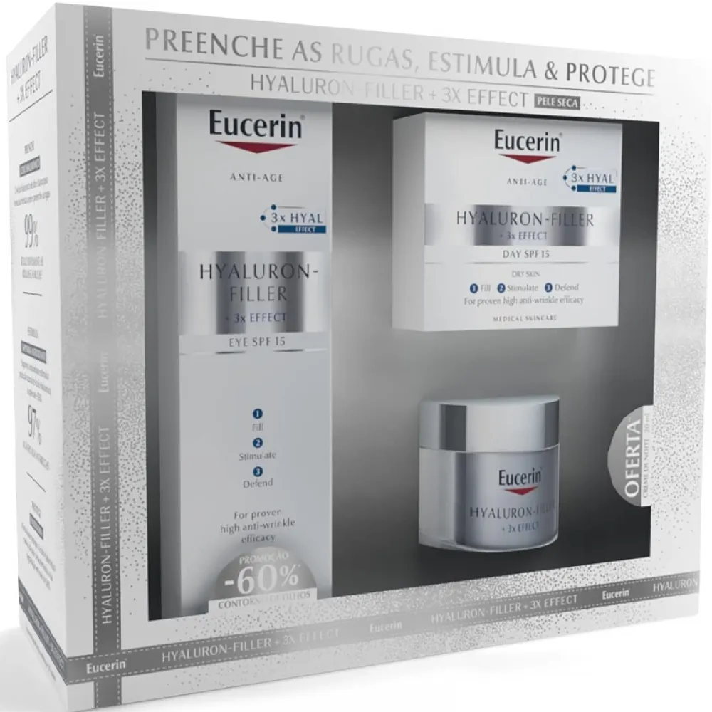 Eucerin Box Hyaluron Filler Day Cream Dry Skin + Free Night Cream