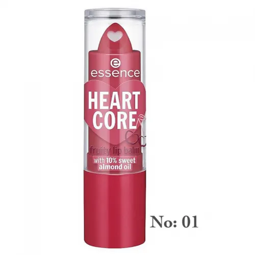 Essence Heart Core Lip Balm with Fruits Crazy Cherry 01