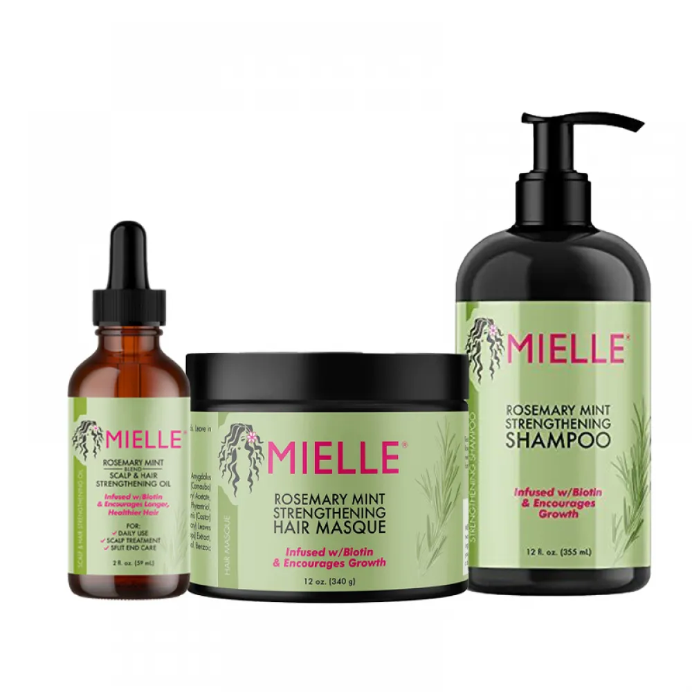 Miele hair care set with rosemary and mint 3 pieces