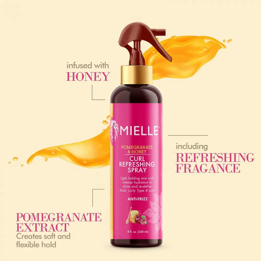 MIELLE ORGANICS POMEGRANATE & HONEY CURL REFRESHING SPRAY 240ML