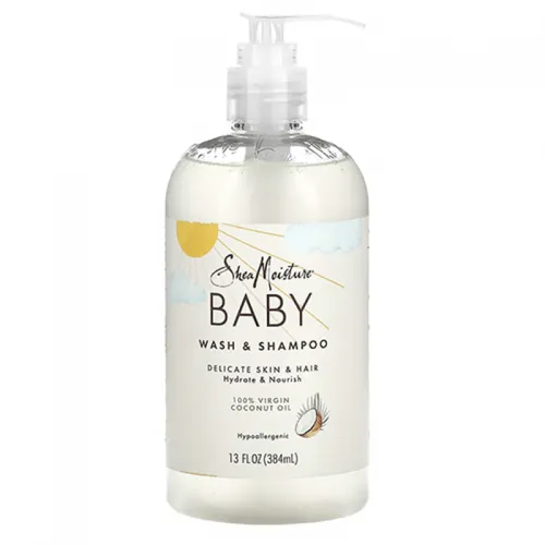 Shea Moisture Baby Wash & Shampoo with Virgin Coconut Oil - 384ml