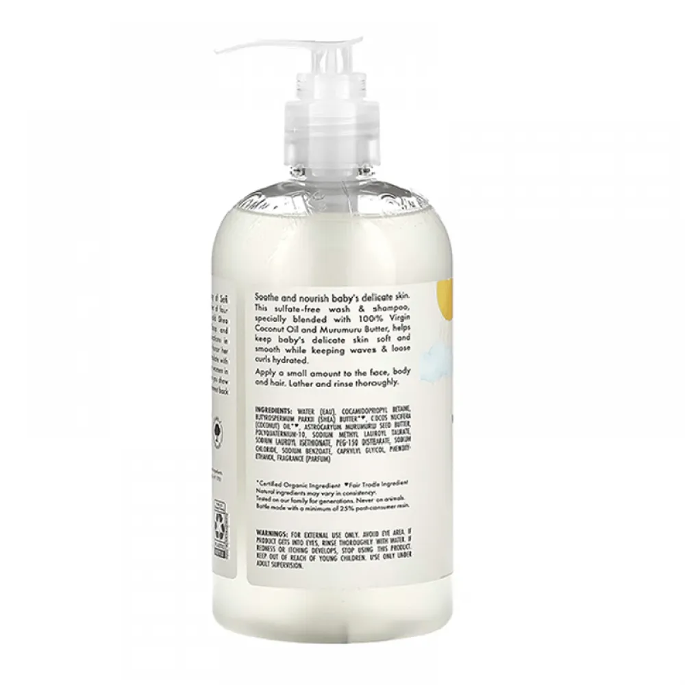 Shea Moisture Baby Wash & Shampoo with Virgin Coconut Oil - 384ml