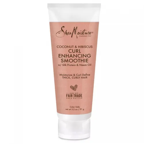 SheaMoisture Smoothie Curl Enhancing Cream for Thick Curly Hair Coconut and Hibiscus