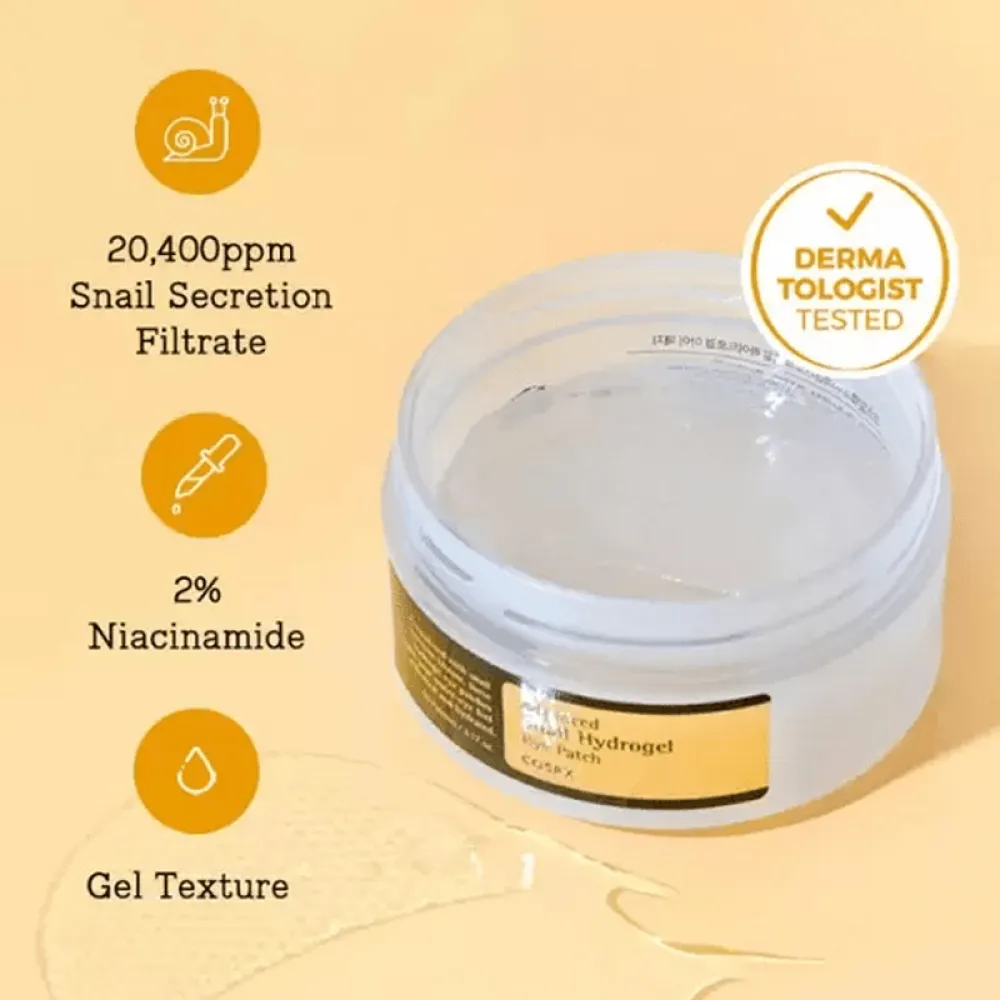 Cosrx Advanced Snail Hydrogel Eye Patch - 60 Pieces