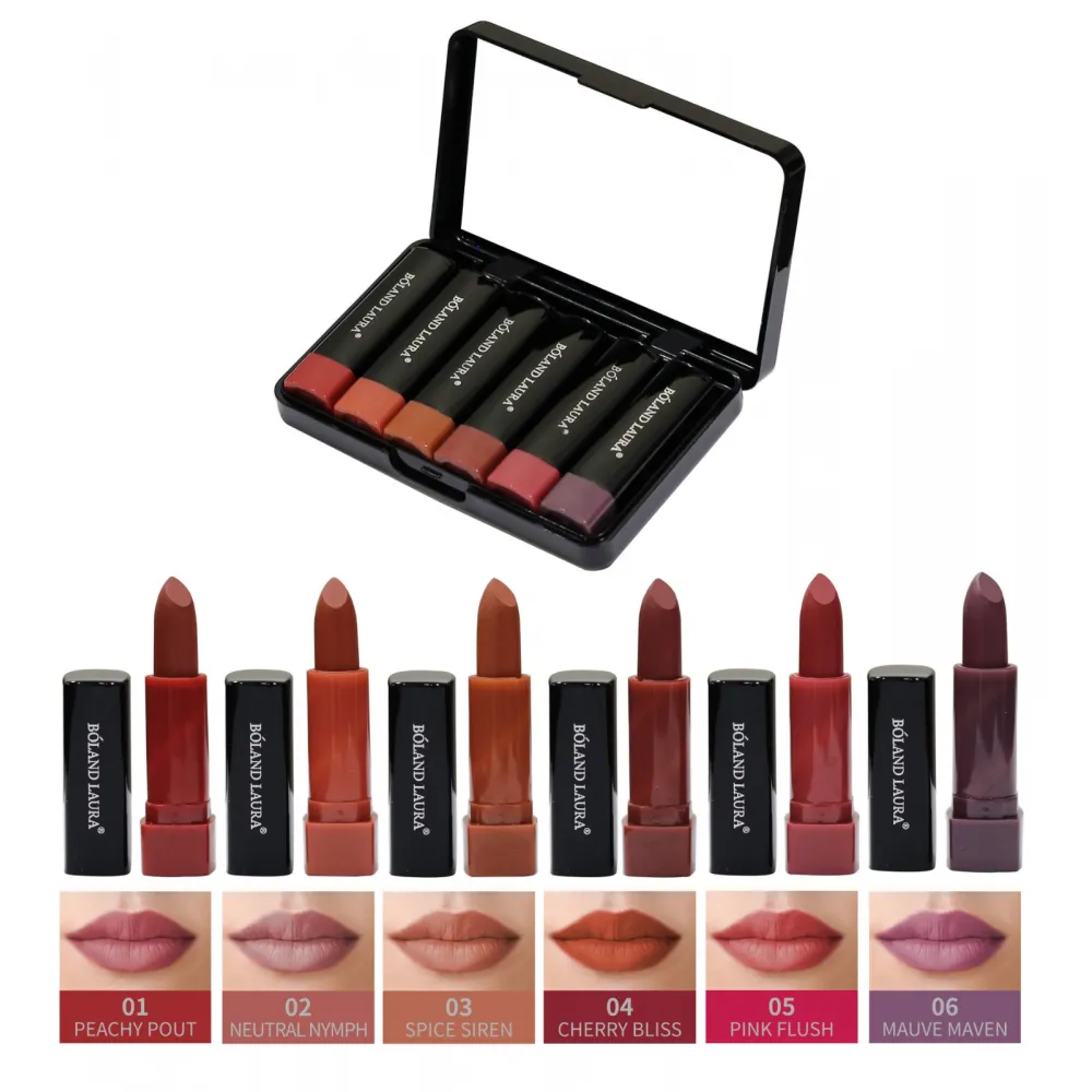 BOLAND LAURA Poland Laura 24-Hour Intense Matte Color Travel Set of 6 Multicolour