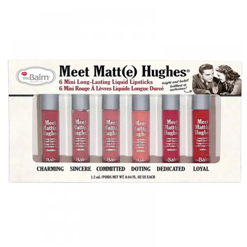 theBalm Meet Matte Hughes Set of 6 Mini Lipsticks