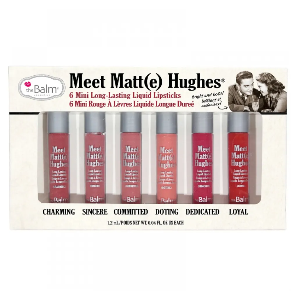theBalm Meet Matte Hughes Set of 6 Mini Lipsticks