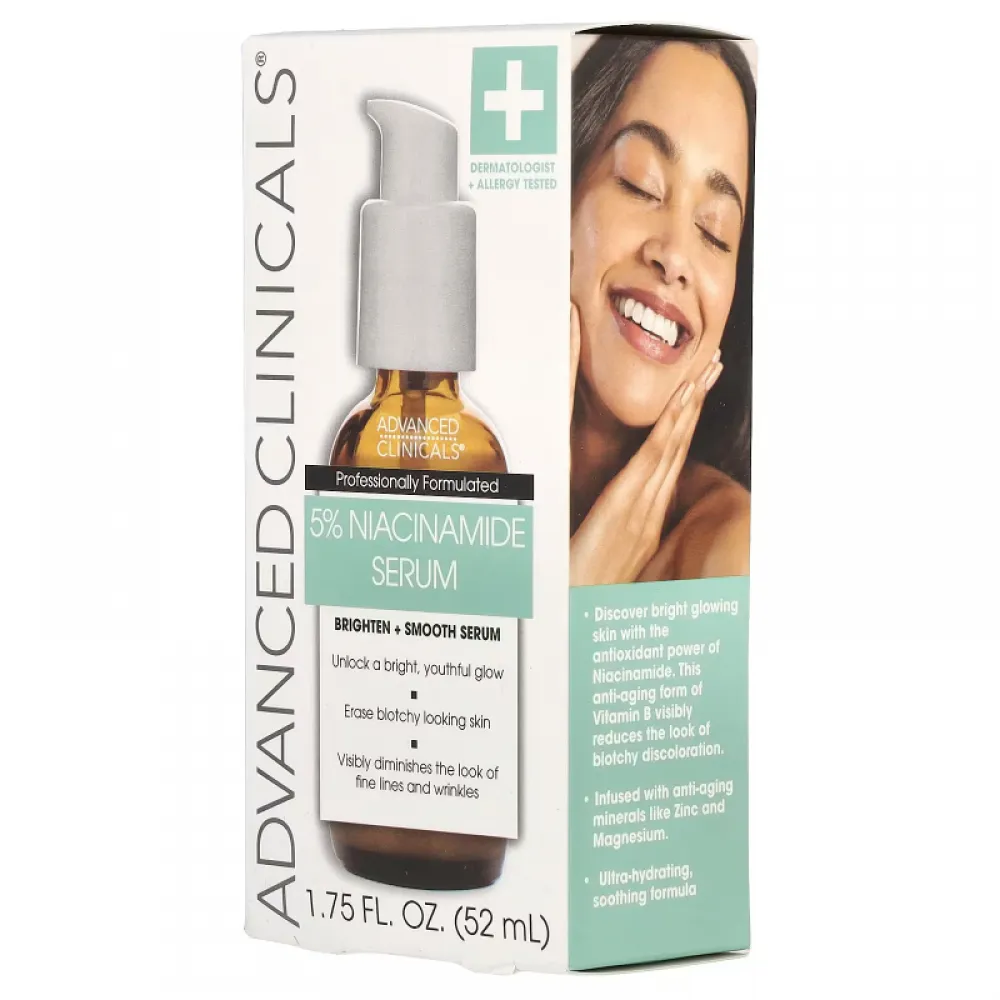 Advanced Clinicals, 5% Niacinamide Serum, Professional Strength, 1.75 fl oz (52 ml)