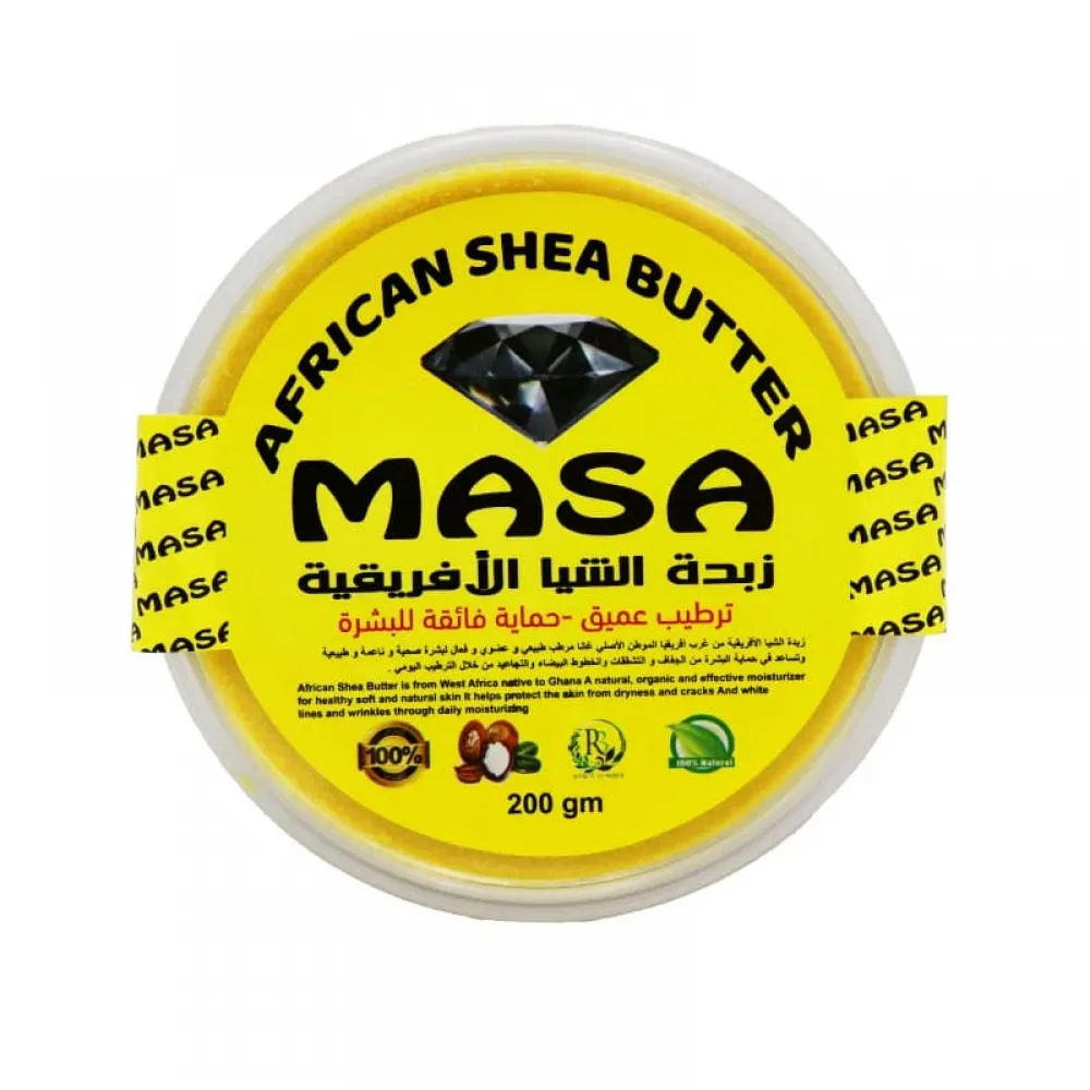 Masa African Shea Butter for deep hydration and superior skin protection - 200 g