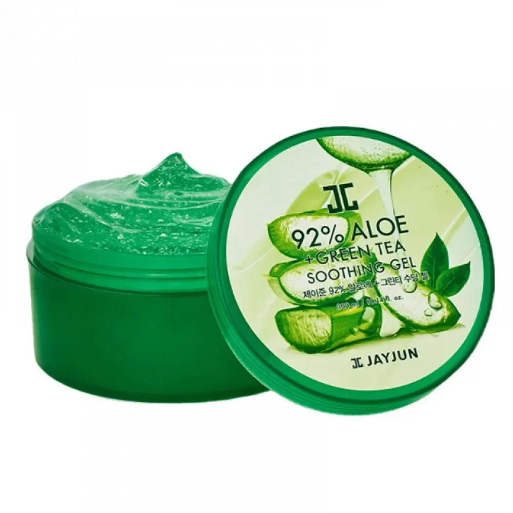 Jayjun 92% Aloe + Green Tea Soothing Gel - 300ml