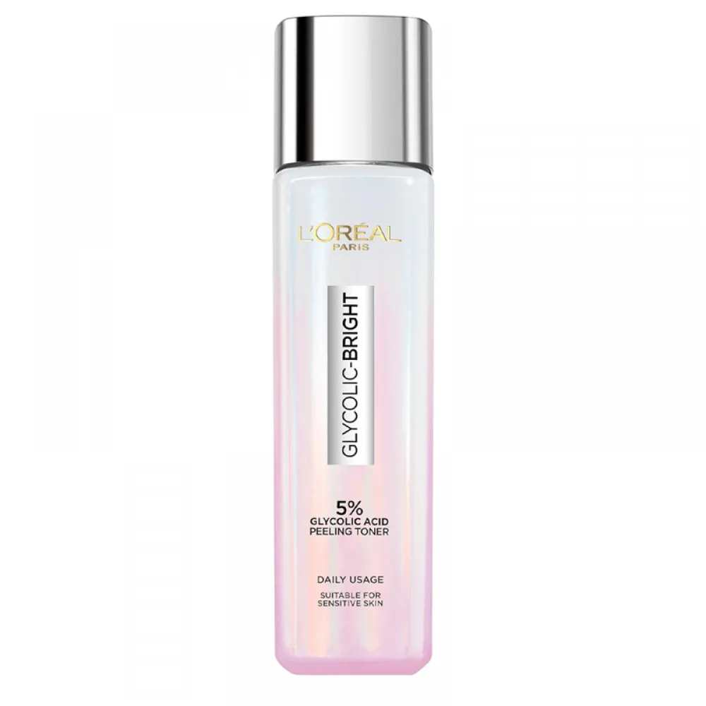 LOreal Paris Glycolic-Bright Glowing Peeling Toner - 128ml