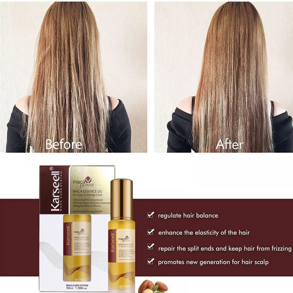 Karseell Maca Essence Oil for Body & Damaged Hair - 50ml