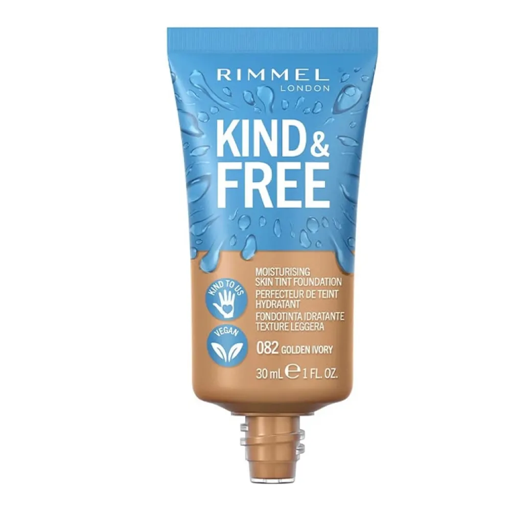 Rimmel London Kind & Free Skin Tint Foundation 082 Golden Ivory - 30 Ml