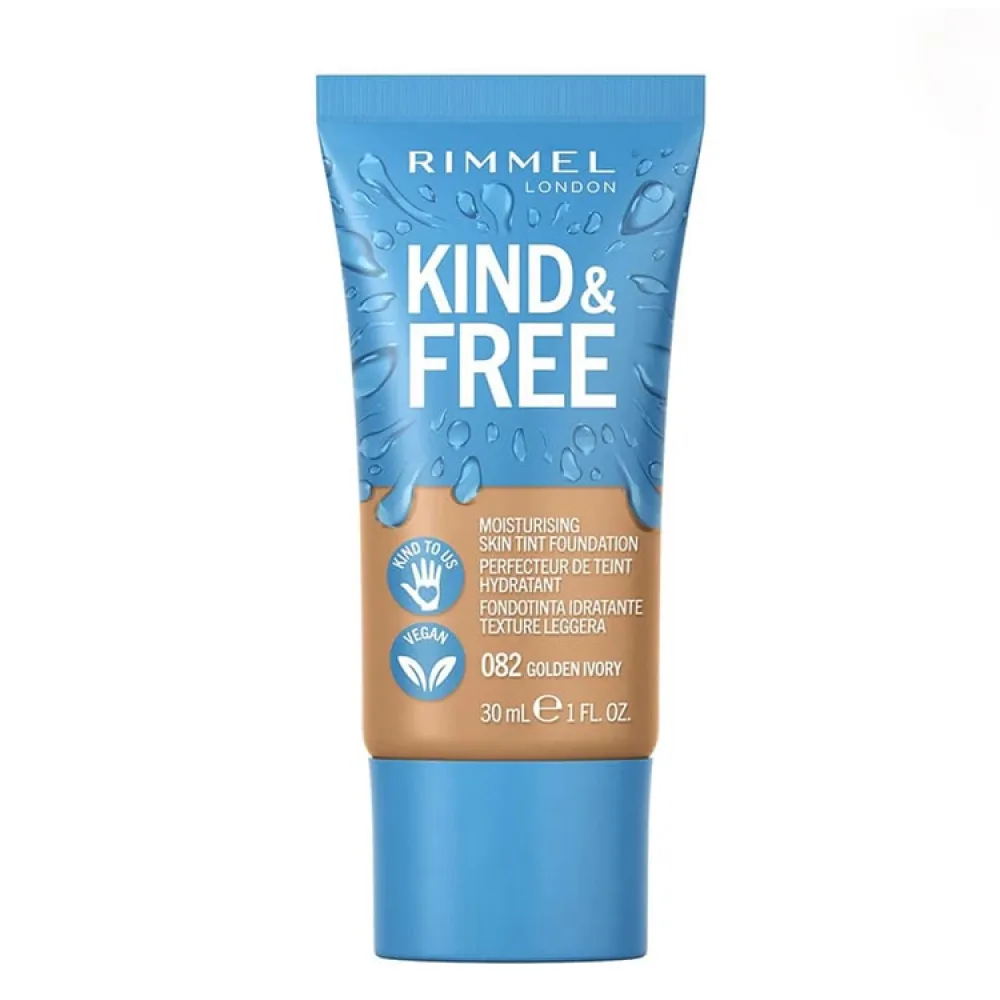 Rimmel London Kind & Free Skin Tint Foundation 082 Golden Ivory - 30 Ml