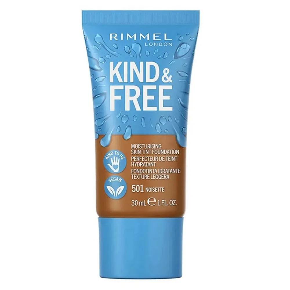 Rimmel London Kind & Free Skin Tint Foundation 501 Noisette- 30 Ml