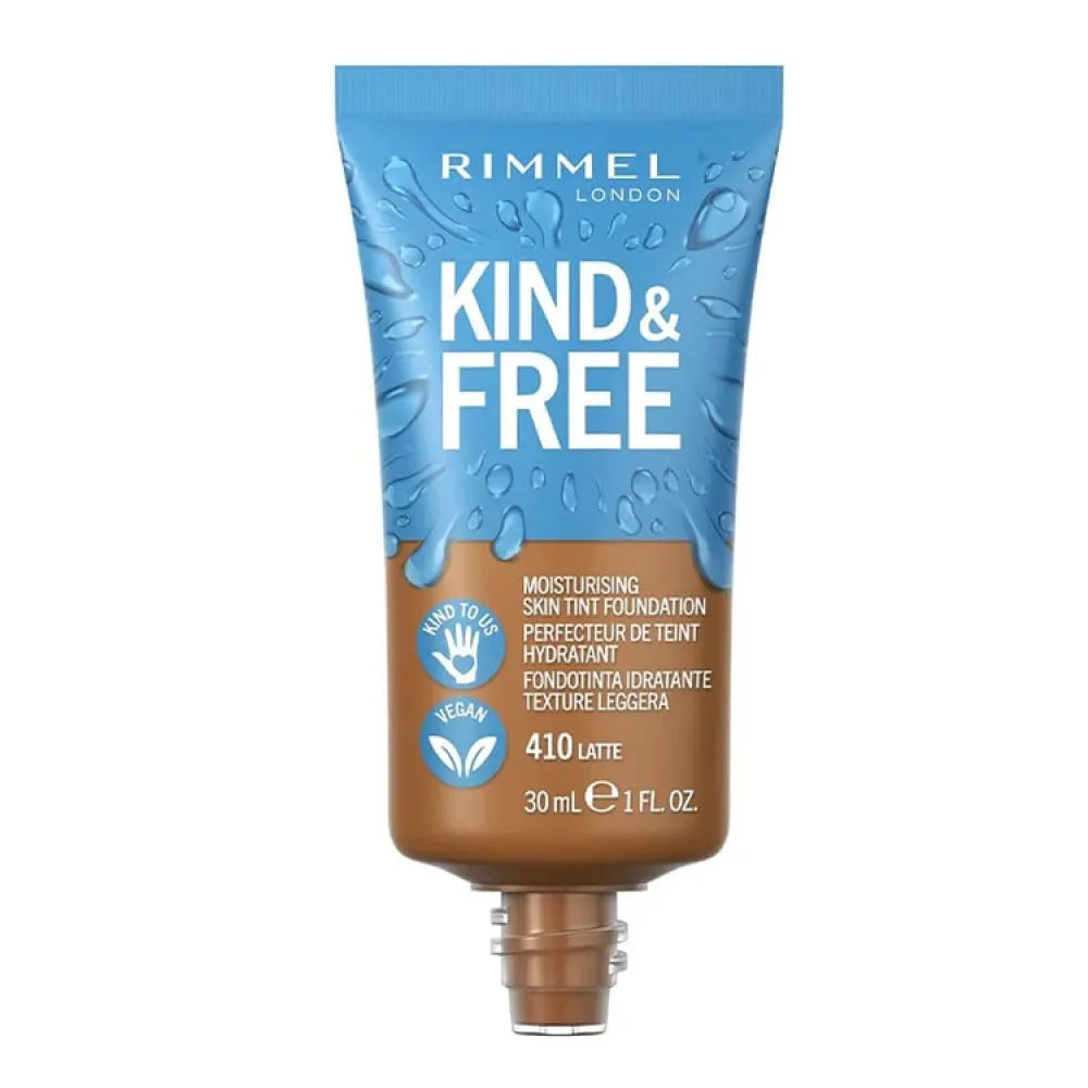 Rimmel London Kind & Free Skin Tint Foundation 410 Latte - 30 Ml