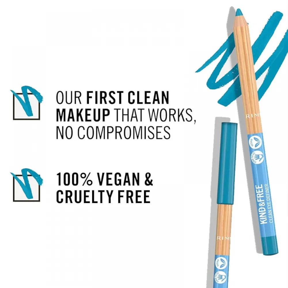 Rimmel London Kind & Free Eye Definer 006 Animal Blue 1.1 Gm