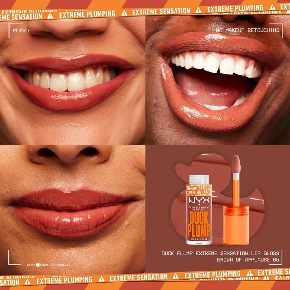 nyx - DUCK PLUMP HIGH PIGMENT PLUMPING LIP GLOSS, 05 Brown of Blue 7 ml