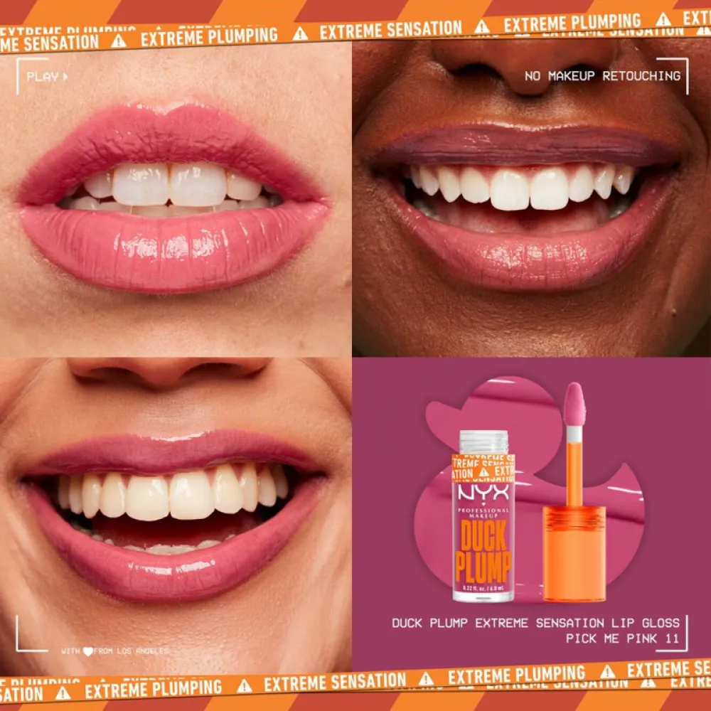 nyx - DUCK PLUMP HIGH PIGMENT PLUMPING LIP GLOSS,  11 Pick Me Pink 7 ml