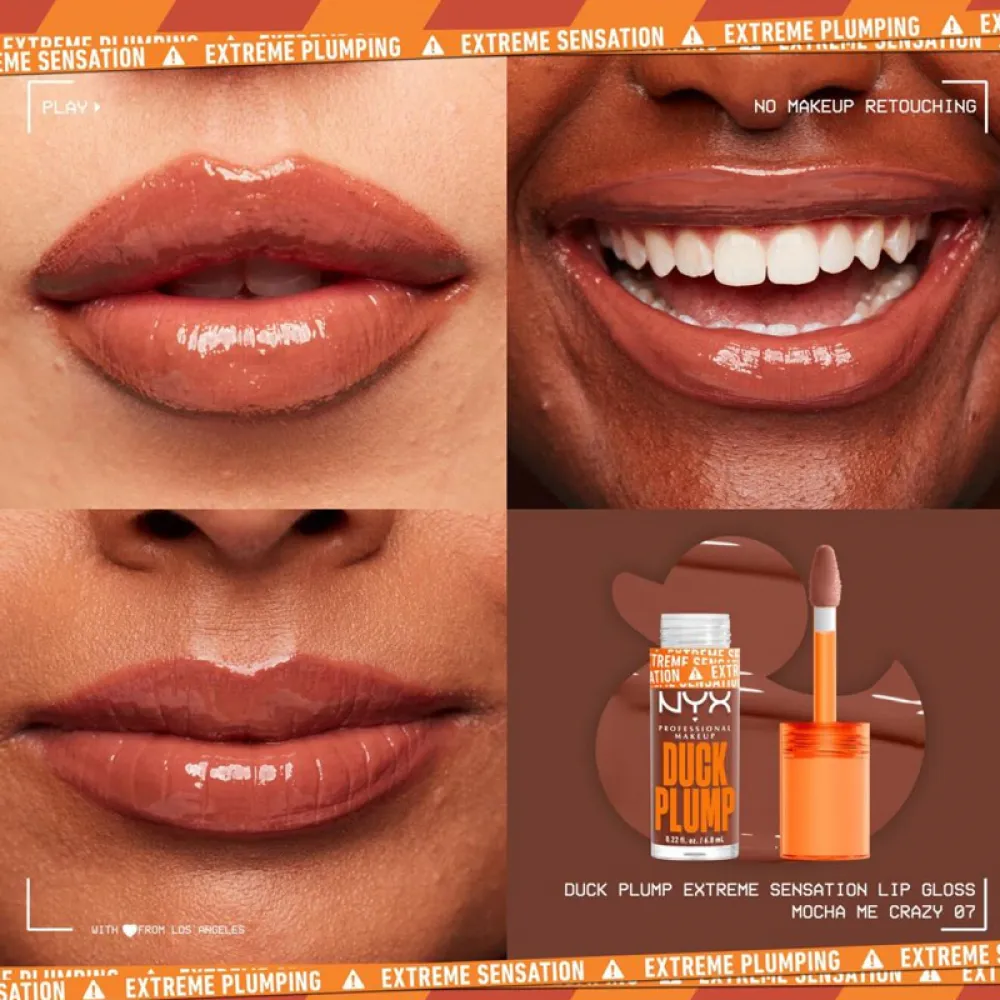 nyx - DUCK PLUMP HIGH PIGMENT PLUMPING LIP GLOSS, 07 Mocha Me Crazy 7 ml