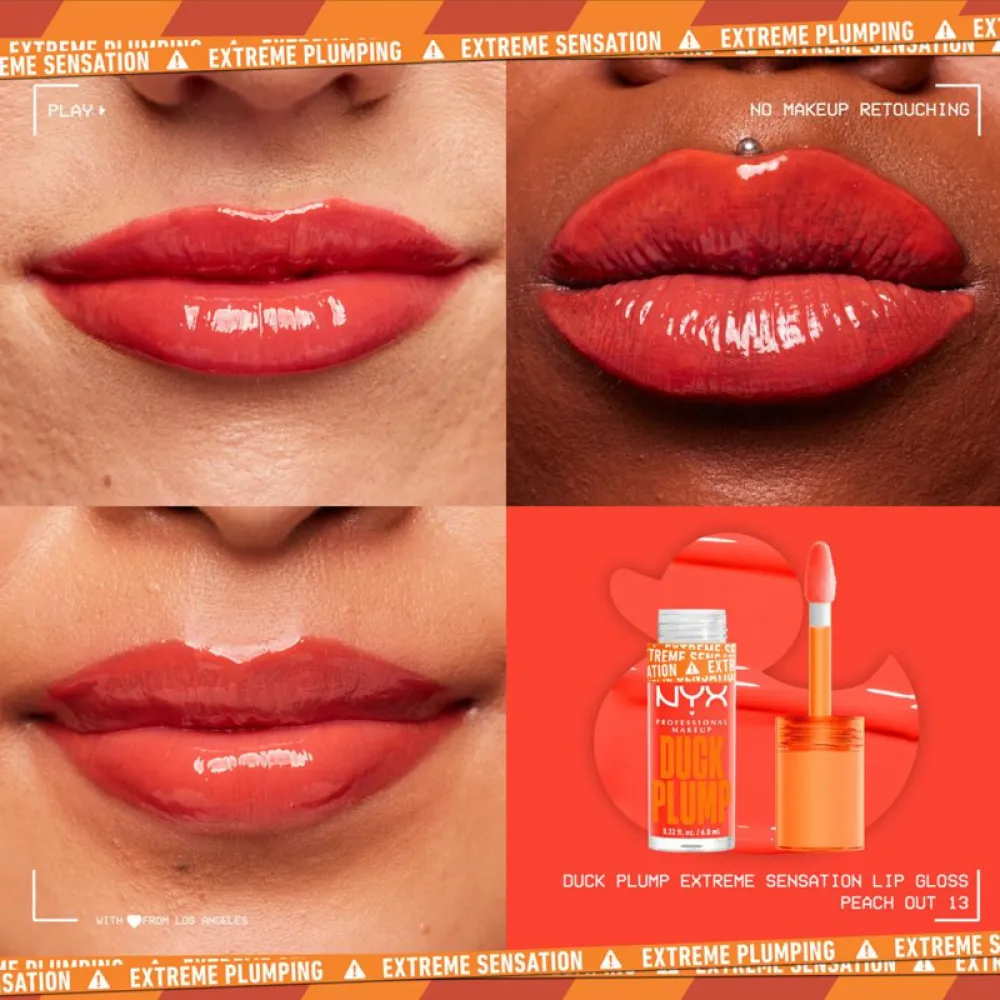 nyx - DUCK PLUMP HIGH PIGMENT PLUMPING LIP GLOSS,  13 Beach Out 7 ml
