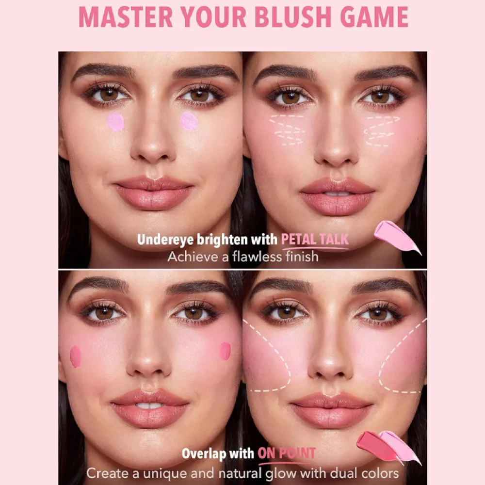 SHEGLAM Color Bloom Liquid Blush Matte Finish On Point