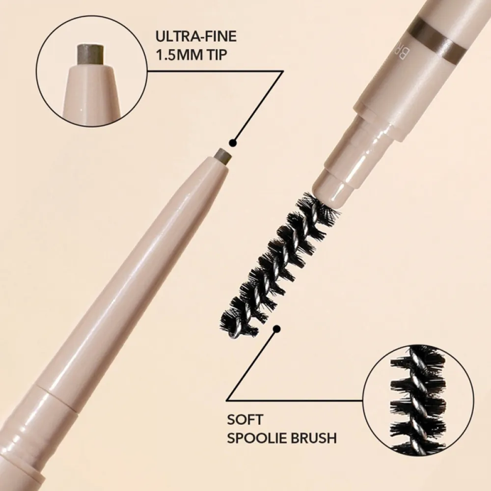 SHEGLAM Insta-Fill Brow Pencil ,Dark Brown