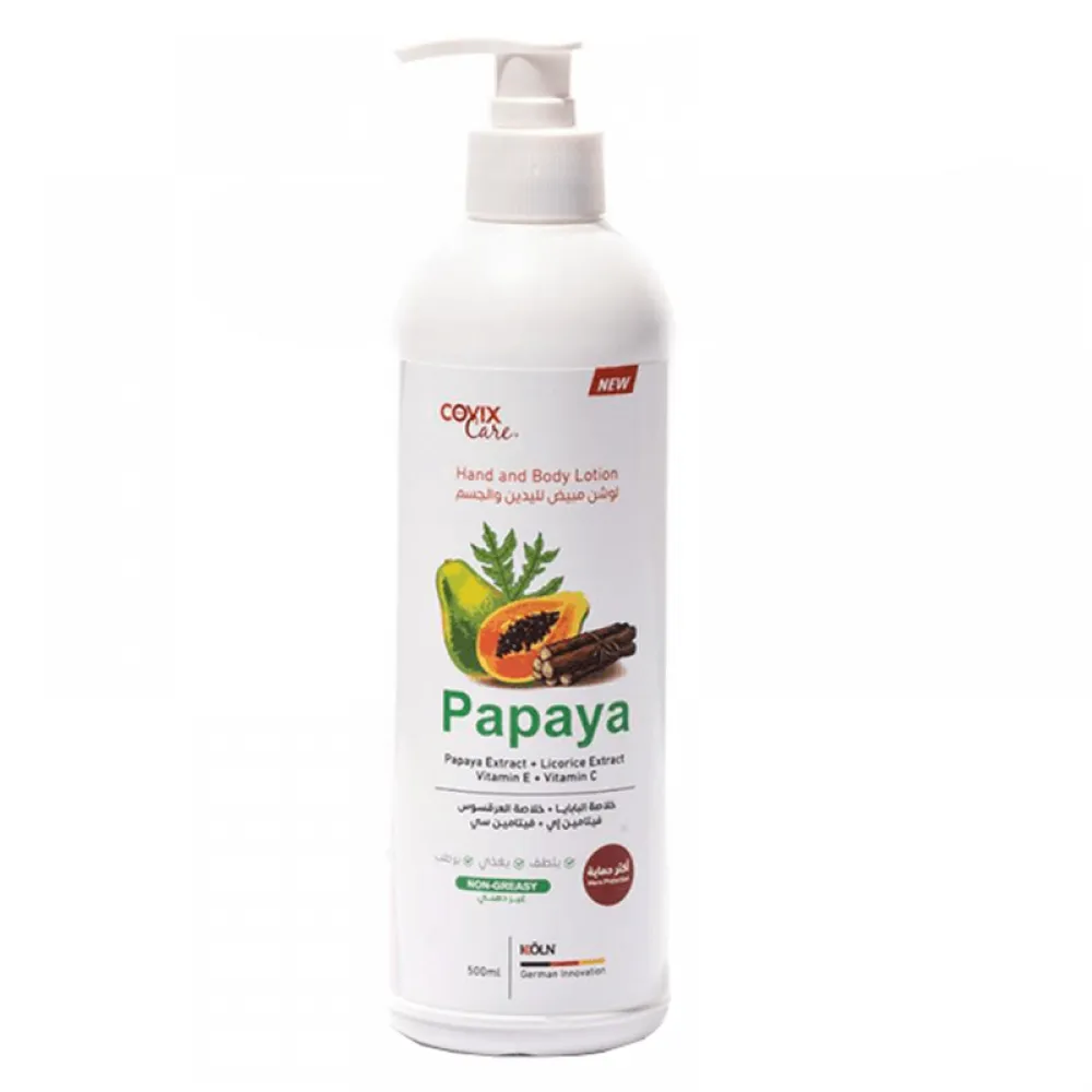 Covix Care Whitening Hand and Body Lotion With Papaya Extract - 500ml