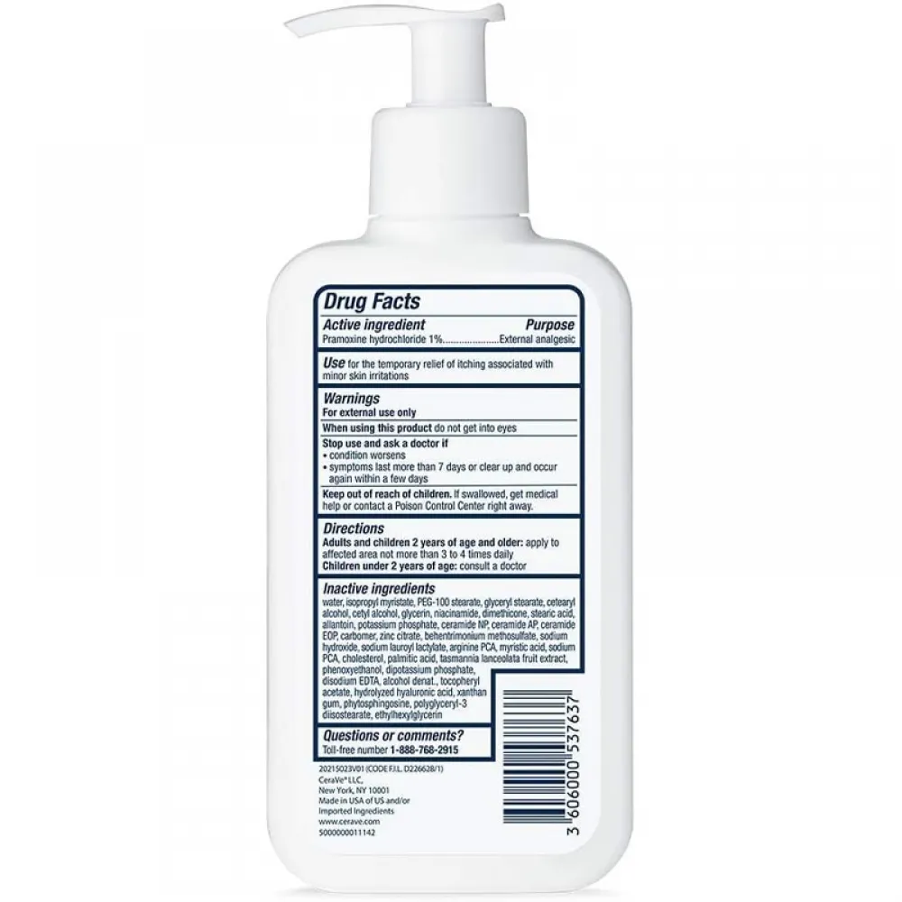CeraVe Itch Relief Moisturizing Body Lotion, Steroid-Free Treatment for Dry & Itchy Skin  237ML