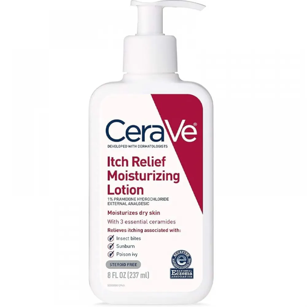 CeraVe Itch Relief Moisturizing Body Lotion, Steroid-Free Treatment for Dry & Itchy Skin  237ML