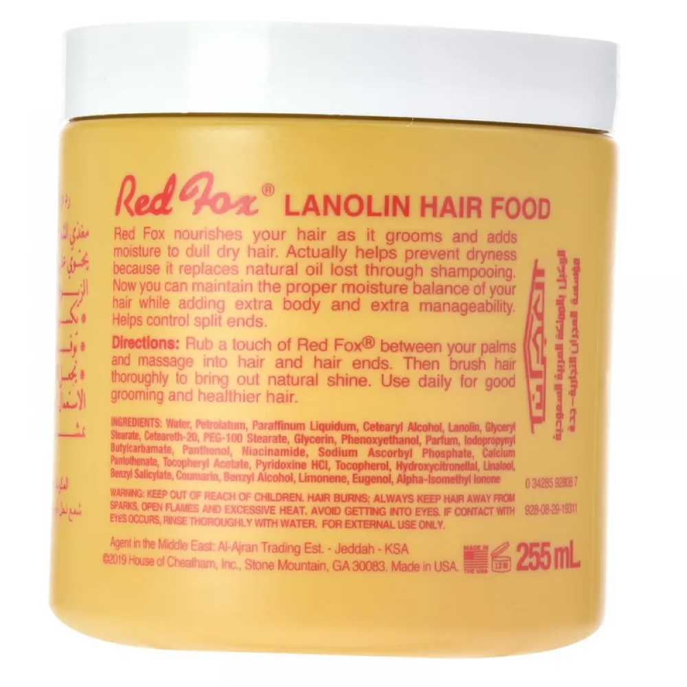 Red Fox Lanolin Hair Food, 8oz