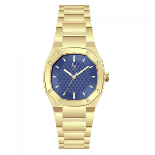 Louis Rivall Men's Watch 21019 Gold Blue Dial