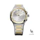 Louis Revial men's watch 1028, two-tone gold, white dial