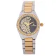 Louis Rivel women's watch L5153, two-tone gold with a black dial