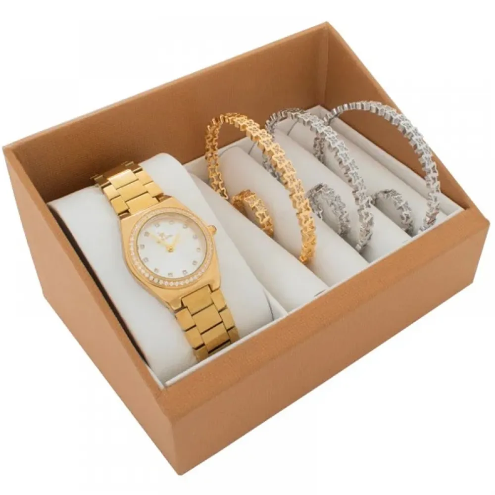 Louis Rivel Women's Set 5410, Gold with White Dial