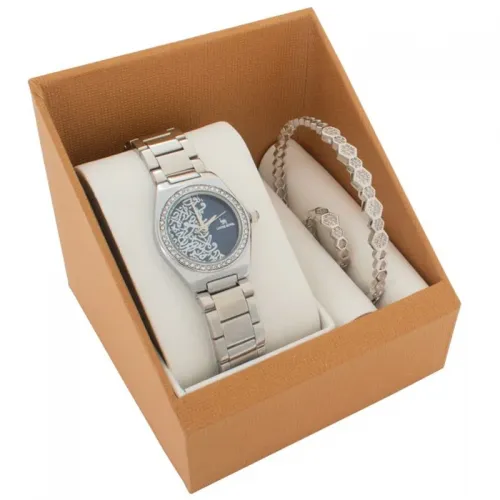 Louis Rivel Women's Set 5351, Silver with Blue Dial